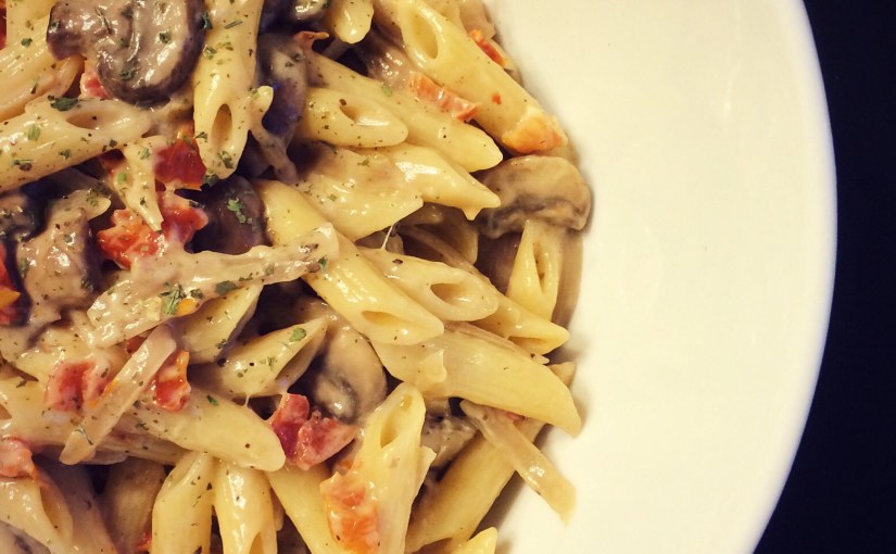 recipe :: penne in a creamy mushroom&nbsp;sauce